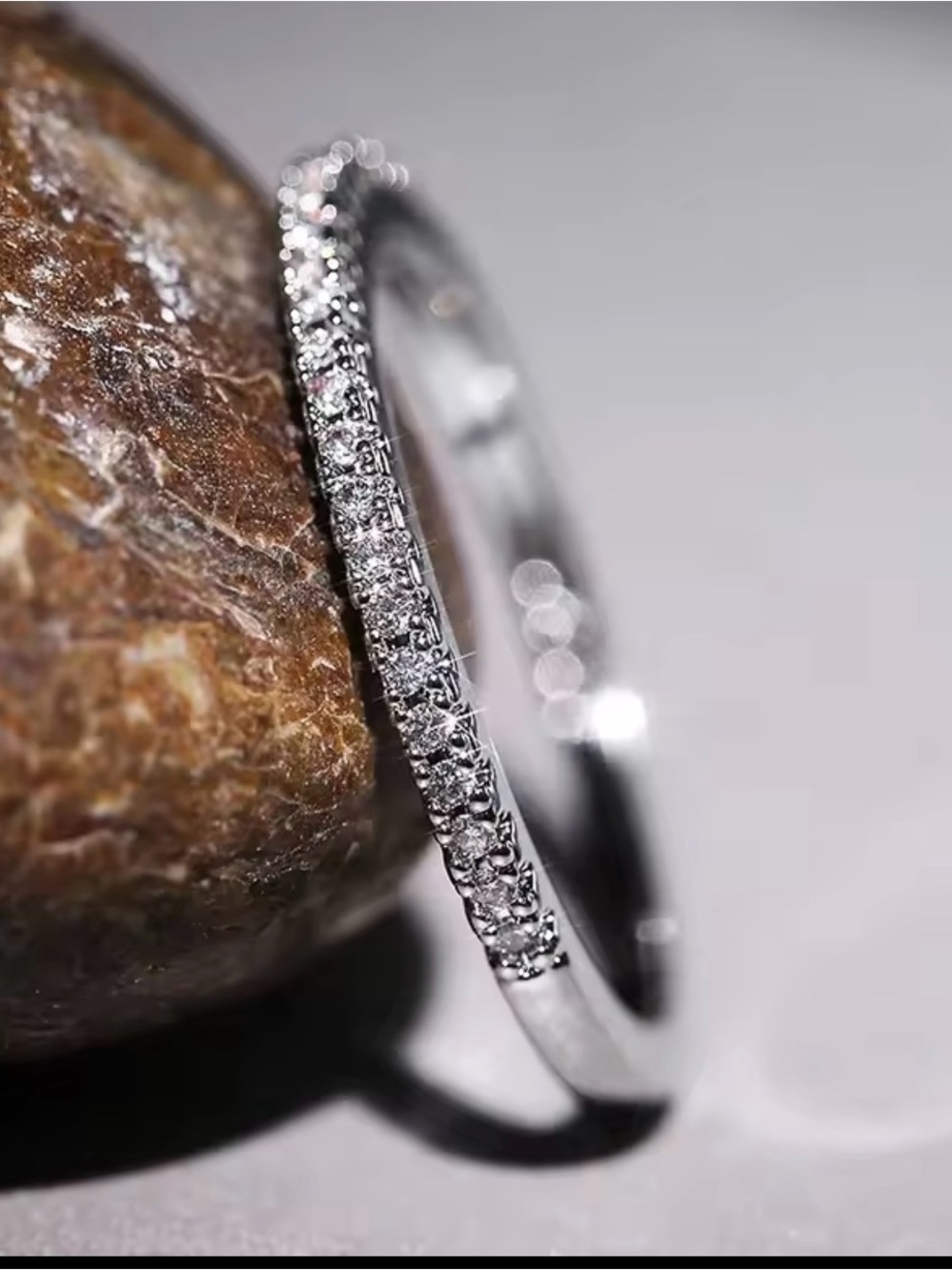 Silver Women's Eternity Band new size 6